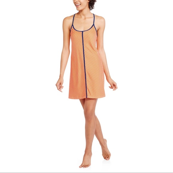 Secret Treasures Plus Size Striped Mini Dress - Picture 1 of 8